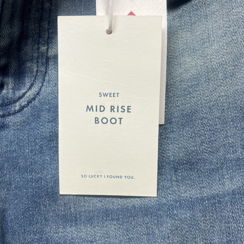 Lucky Brand Sweet Mid Rise Boot Jeans Womens 8 29 Blue Bootcut Stretch New - Picture 9 of 16
